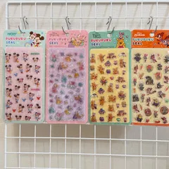 【4点セット】ディズニーぷくぷくシール