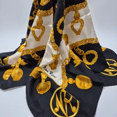 【used品】美品！NINA RICCI レディーススカーフ シルク100%
