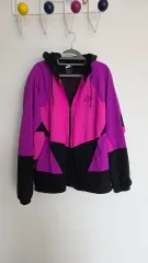 ナイキ フード ウィンドブレーカー XL ブラック/ピンク