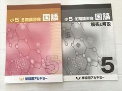 早稲田アカデミー 小5 冬期講習会 テキスト 4教科セット - メルカリ