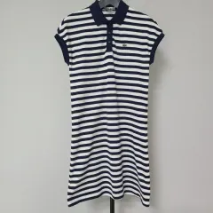 LACOSTE ラコステ 90 ストレッチ 半袖 ロングTシャツ ワンピース ドレス W-원-133