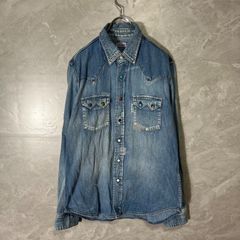 ブルーブルー BLUE BLUE デニム シャツ 3 デニム ウエスタン シャツ ターコイズ