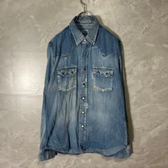 ブルーブルー BLUE BLUE デニム シャツ 3 デニム ウエスタン シャツ ターコイズ