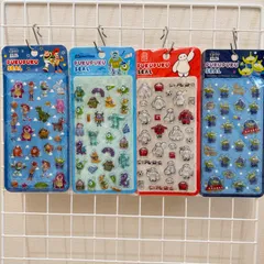 【4点セット】ディズニーぷくぷくシール