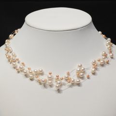 TASAKI 淡水真珠 約3.5mm-5mm ネックレス Silver - メルカリ
