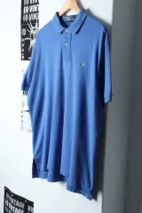 （ L ー 2XL ） ポロ Ralph Lauren(ラルフローレン) 半袖 カラー Tシャツ オーバーサイズ ブルー- 13463