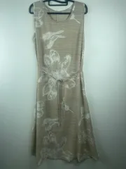 紐 ポイント ノースリーブ ワンピース