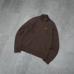 Nike(ナイキ） 茶色 スウェット ジップアップ ジャケット