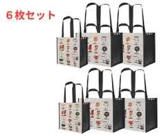新品 コストコ キャラクター ショッピングバッグ 6枚セット（3枚パック×2）｜大容量・ストラップ付・丈夫設計 バッグ