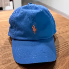 1回着用 ポロ コットン チノ ボールキャップ - ブルー