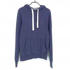 Tommy Hilfiger(トミーヒルフィガー) レディース ビンテージフィット フード付きTシャツ ネイビー XS ( HU28551 )
