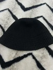 GU ニット バケットハット/ブラック
