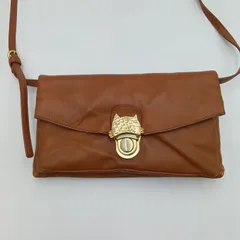tsumori chisato CARRY ツモリチサトキャリー ショルダーバッグ ブラウン 茶色 カリヤネコ レザー お出かけ おしゃれ HBK10-8のサムネイル