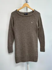 フレッドペリー ロゴ パッチワーク ニット ONE PIECE