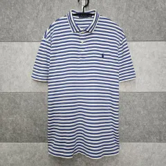 ポロ Ralph Lauren(ラルフローレン) メンズ ストライプ ポロTシャツ サイズ L ／ 100 ）