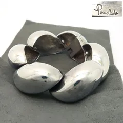 Pomellato ブレスレット 925 シルバー SV 太め CHNKY WAVE ヴィンテージ レア ポメラート  ◆送料込◆質屋-11829のサムネイル