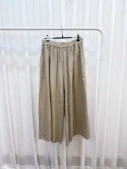 ベージュ リネン ワイド PT