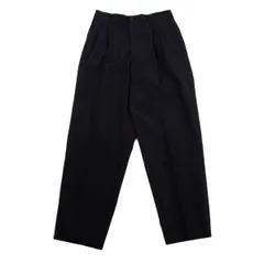 コムデギャルソン オムCOMME des GARCONS HOMME ウール混タックパンツ 濃グレーS