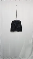 ツイード ミニスカート (ブラック)