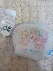 (東京ディズニーシー 新作)(新品)ダッフィー＆フレンズ 20周年 パステル ポーチ