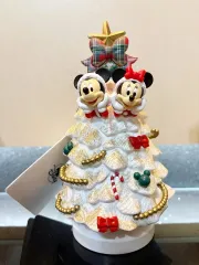 (ディズニー ストア ジャパン 新作)(新品) ミッキー ミニー クリスマス ツリー フィギュア/スナック ケース