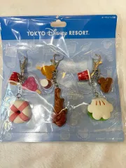 (東京ディズニーランド新作)(新品)パークフード キーホルダー 3種セット