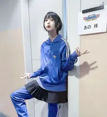 XL ( 105 ) あのちゃん風 adidas(アディダス) オリジナル 青 トレーニングウェア セット