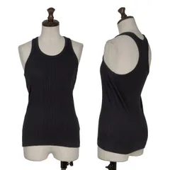トリココムデギャルソンtricot COMME des GARCONS コットンリネンリブタンクトップ 紺M位のサムネイル