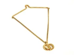 ■美品■ ChristianDior クリスチャンディオール チェーン ブレスレット アクセサリー レディース ゴールド系 DL0821