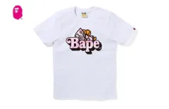 A BATHING APE アベイシングエイプ 正規品 レディース 2XS パステル カモフラージュ マイロ シャーク オン ベイプ Tシャツ