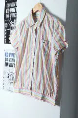 W ( L ) LACOSTE(ラコステ) 半袖シャツ シャツ ストライプ カラーミックス- 13709