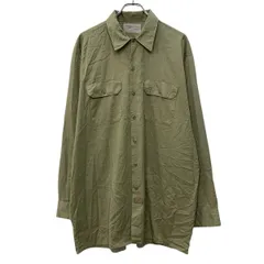 Dickies 長袖 無地シャツ XL TALL カーキ ディッキーズ ボタン 胸ポケット シンプル シンプルシャツ 無地 カジュアル 春秋物 a803-6278