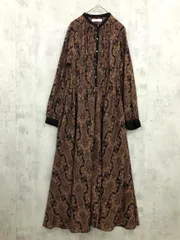 URBAN RESEARCH Sonny Label アーバンリサーチサニーレーベル ダマスクプリント ワンピース sizeF/ブラウン系 ■◇ レディース