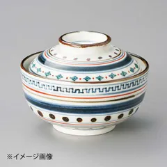 【新品】色絵帯紋円菓子碗(手描き)
