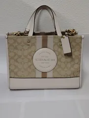 【2623H20】 COACH コーチ ショルダーバッグ  ストライプデザイン 中古