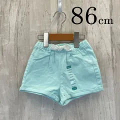 ap10479 OBAiBi オバイビ BABY ベビー パンツ 80 23M 86cm ライトブルー 水色 ショート リボン ドット柄 綿パン 23ヶ月 OBAÏBIのサムネイル