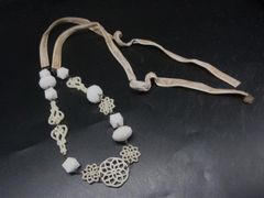 ANNASUI 안나수이 초커 목걸이 액세서리 레이디스 아이보리계 DM3055