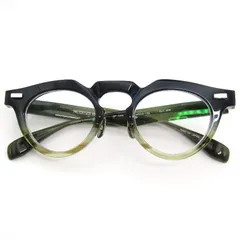 美品 FACTORY900 RETRO ファクトリー900レトロ メガネフレーム RF-046 度入り 日本製 408 dark blue/green two-tone 54000586