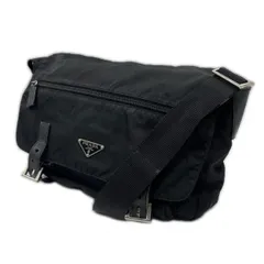 PRADA  プラダ ナイロン MILANOショルダーバッグ レディース ブラック 中古