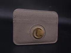 Chloe クロエ レザー カードケース カード入れ パスケース 定期入れ レディース グレージュ系 DM2971のサムネイル