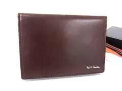 ■美品■ Paul Smith ポールスミス レザー カードケース カード入れ パスケース 定期入れ 名刺入れ メンズ ブラウン系 DM4085