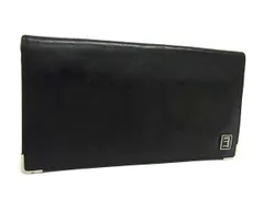 dunhill ダンヒル レザー 二つ折り 長財布 ウォレット 札入れ メンズ ブラック系 DM4157
