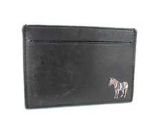 ■美品■ Paul Smith ポールスミス ゼブラ レザー カードケース カード入れ パスケース 定期入れ レディース ブラック系 DM4170のサムネイル