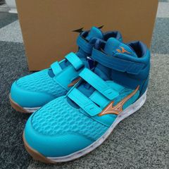 MIZUNO 安全靴 ハイカット ライトブルー　限定カラー　クリーニング済み MIZUNO 安全靴 ハイカット ライトブルー 限定カラー クリーニング済み