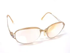 BALENCIAGA バレンシアガ Ti-P B5-9755 度入り メガネ めがね 眼鏡 レディース ゴールド系 DM5255のサムネイル
