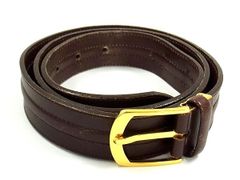 dunhill ダンヒル レザー ゴールド金具 ベルト 表記サイズ 40/100 メンズ レディース ブラウン系 DM5238