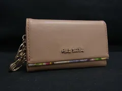 ■美品■ Paul Smith ポールスミス レザー フラワー 花柄 4連 キーケース 鍵入れ レディース ベージュ系 DM5270のサムネイル