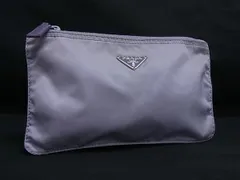 PRADA プラダ テスートナイロン マルチポーチ マルチケース 小物入れ レディース メンズ ライトパープル系 DM5500