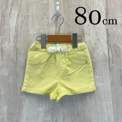 ap10480 OBAiBi オバイビ BABY ベビー パンツ 80 18M 80cm イエロー 黄色 ショート リボン ドット柄 綿パン カラーパンツ 18ヶ月 OBAÏBIのサムネイル