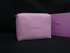 ■新品同様■ CHANEL シャネル ココマーク ロゴ キャンバス メイクポーチ マルチケース 小物入れ レディース ピンク系 DM5526